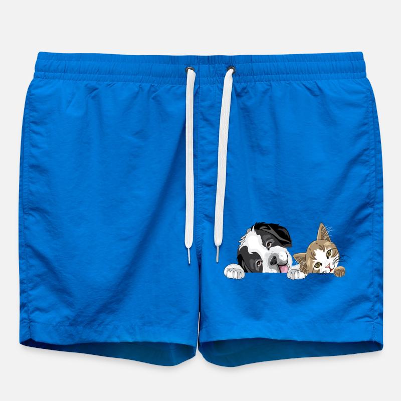 Chat et chien - Short de bain - cobalt blue