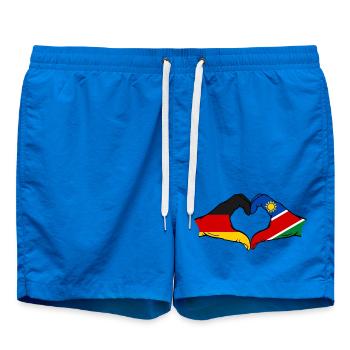 Deutschland Namibia Flagge Hände Herzform - Badeshorts - Cobalt blue - Vorne