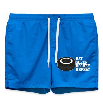 Eat Sleep Hockey Wiederholen Sie die Jungenhockey - Badeshorts - Cobalt blue - Vorne