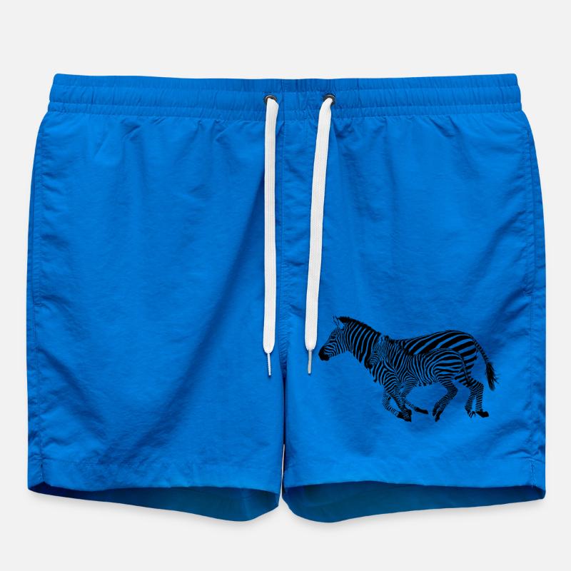 Zebra - Swim Trunks - cobalt blue