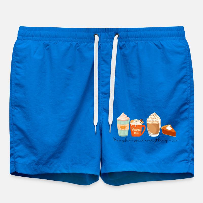 ☕ Pumpkin Spice Everything Nice 🎃 - Swim Trunks - cobalt blue