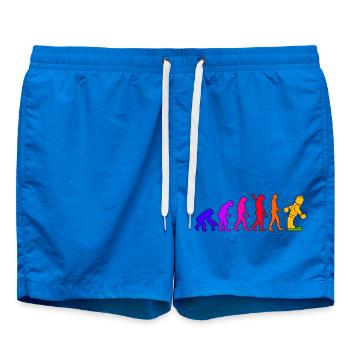 Klemmbaustein Evolution Menschheit Noppenbaustein - Badeshorts - Cobalt blue - Vorne