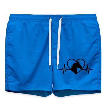 Pferd Herz - Badeshorts - Cobalt blue - Vorne