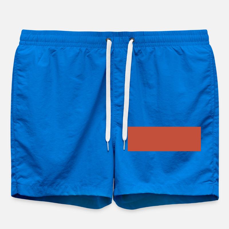 Abstraktes Erdtönen Muster - Badeshorts - Cobalt blue