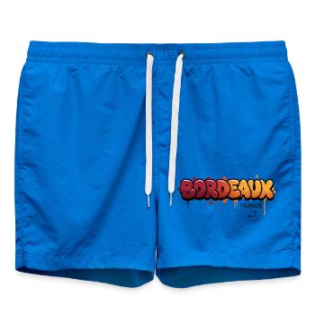 Bordeaux graffiti city logo - Swim Trunks - cobalt blue - Front