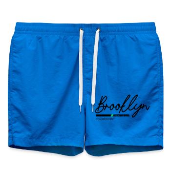 Minimalist Mountain Landscape Design - Swim Trunks - cobalt blue - Front