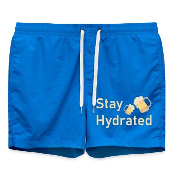 Stay Hydrated – Funny Beer Mug Shirt - Swim Trunks - cobalt blue - Front