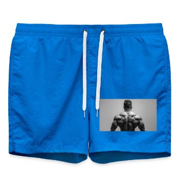 Muscle Power Motif Noir - Short de bain - cobalt blue - Devant