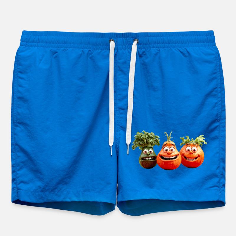 vegetables - Swim Trunks - cobalt blue