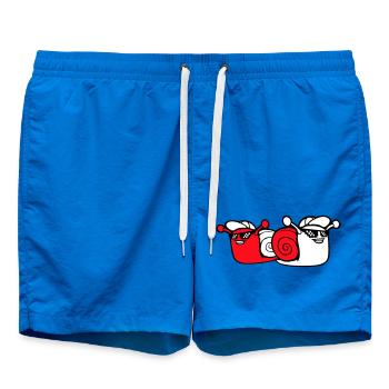 2 Snail Sunglasses Team Friends Cool Crew - Swim Trunks - cobalt blue - Front