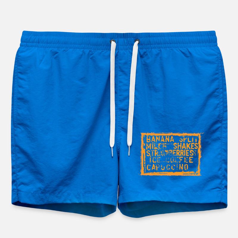 Motif de mélange Banana Split - Short de bain - cobalt blue