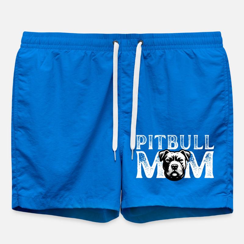 Portrait Maman Pitbull - Short de bain - cobalt blue