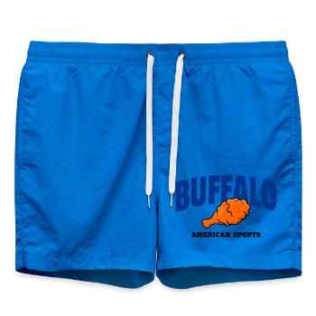 Buffalo Wing Football Shirt – Lustiges Fan Design - Badeshorts - Cobalt blue - Vorne