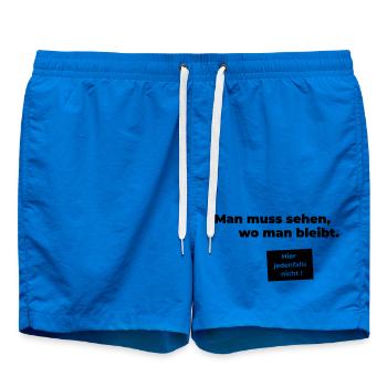 sehen wo man bleibt - Badeshorts - Cobalt blue - Vorne