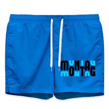 Monday Black/Cyan - Swim Trunks - cobalt blue - Front