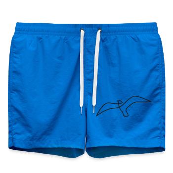 Croquis d’oiseau – motif élégant pour les amoureux de la nature - Short de bain - cobalt blue - Devant