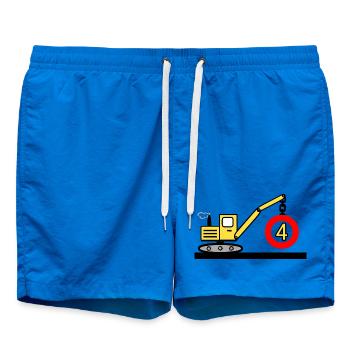 Excavatrice - Short de bain - cobalt blue - Devant