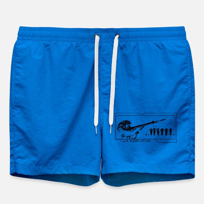Spread Peace - Swim Trunks - cobalt blue