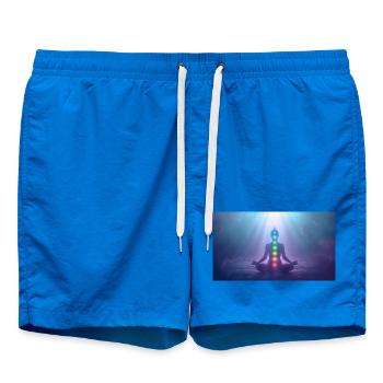 Chakra Meditation Light Rays Yoga - Swim Trunks - cobalt blue - Front