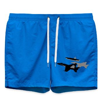 Silhouette Jets - Swim Trunks - cobalt blue - Front