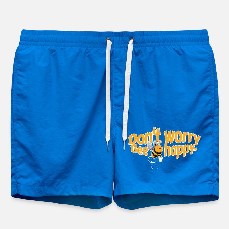 Don't worry Bee happy - Badeshorts - Cobalt blue
