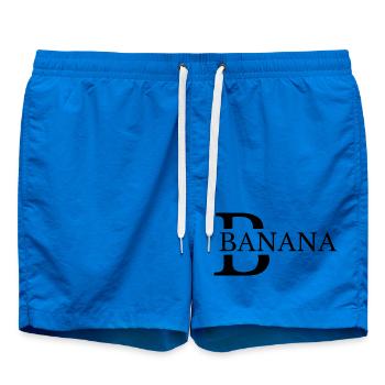 Banana Bold Typography - Swim Trunks - cobalt blue - Front