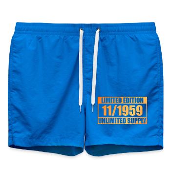 66. Geburtstag Limited Edition - ꝏ Supply 11/1959 - Badeshorts - Cobalt blue - Vorne