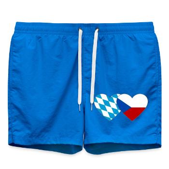 Bayern Tschechien Herzverband - Badeshorts - Cobalt blue - Vorne