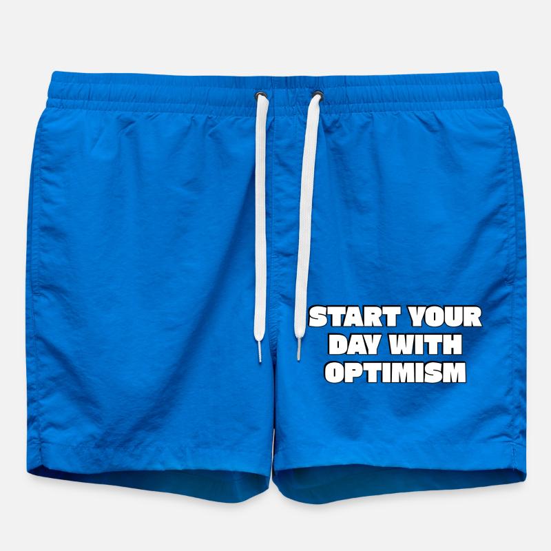 Commencez votre journée avec optimisme - Short de bain - cobalt blue