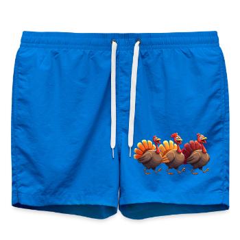 Bébé dinde de Thanksgiving - Short de bain - cobalt blue - Devant