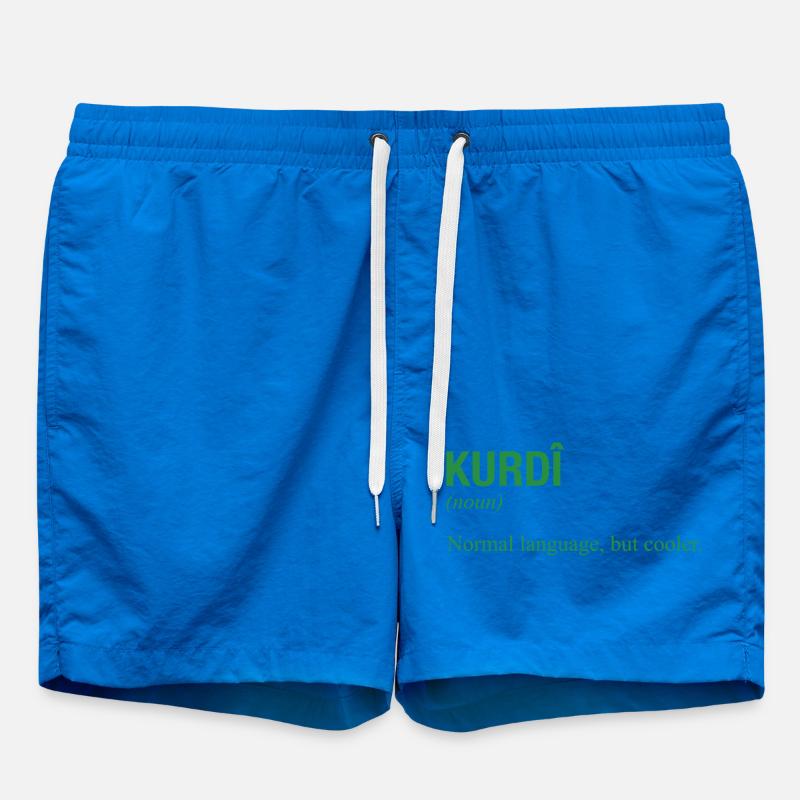 Kurdish language Kurdistan - Swim Trunks - cobalt blue