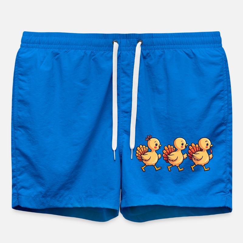 Bébé dinde de Thanksgiving - Short de bain - cobalt blue