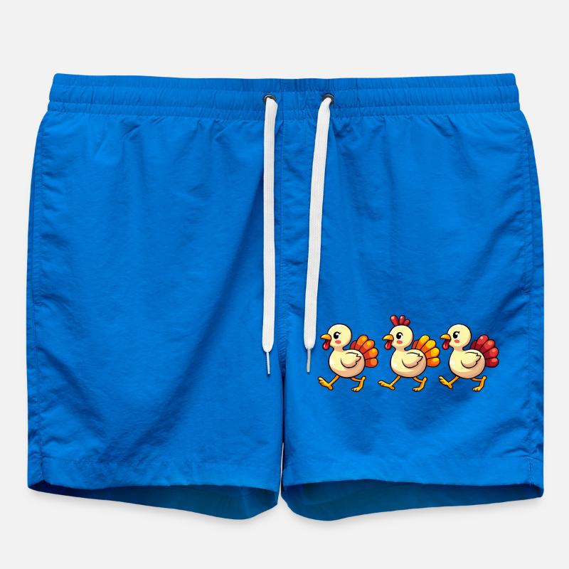 Bébé dinde de Thanksgiving - Short de bain - cobalt blue
