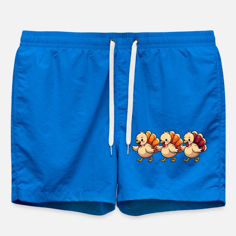 Bébé dinde de Thanksgiving - Short de bain - cobalt blue