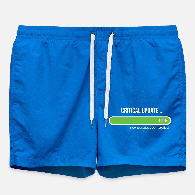 Critical Update New Perspective Installed - Short de bain - cobalt blue