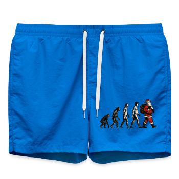 T-shirt Père Noël drôle cadeau de Noël - Short de bain - cobalt blue - Devant