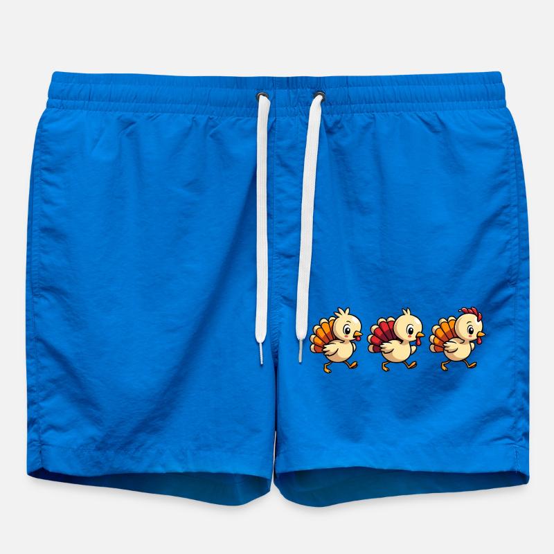 Bébé dinde de Thanksgiving - Short de bain - cobalt blue