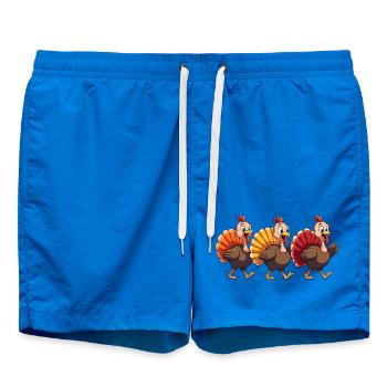 Bébé dinde de Thanksgiving - Short de bain - cobalt blue - Devant
