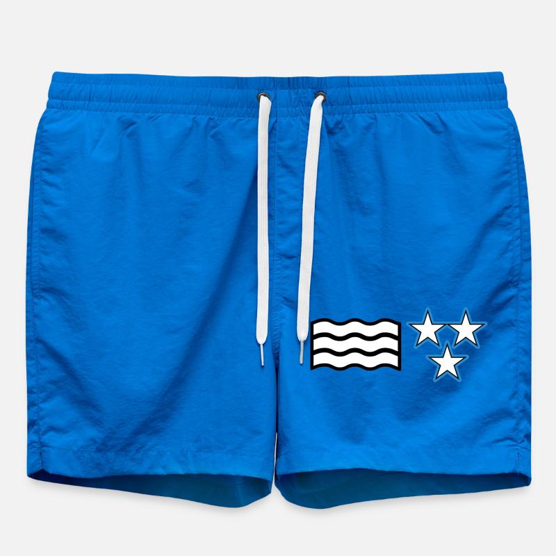 Drapeau Argovie - Short de bain - cobalt blue
