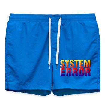 System Error Gradient - Swim Trunks - cobalt blue - Front