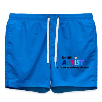 I'm Autist_Verständnis - Swim Trunks - cobalt blue - Front