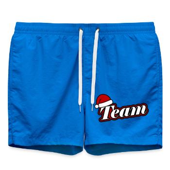 Christmas Team Santa Hat - Swim Trunks - cobalt blue - Front