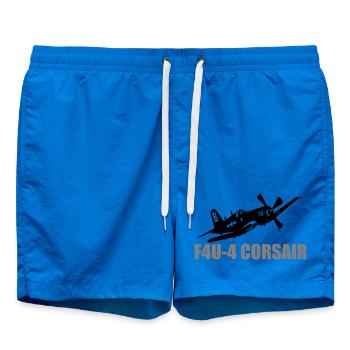 F4U 4 Corsair - Swim Trunks - cobalt blue - Front