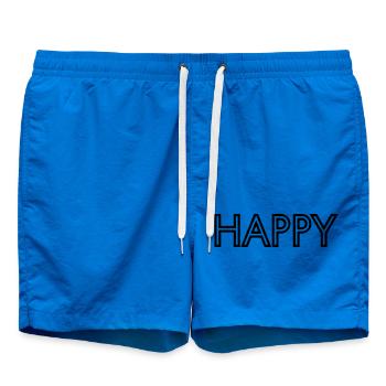 happy - Swim Trunks - cobalt blue - Front