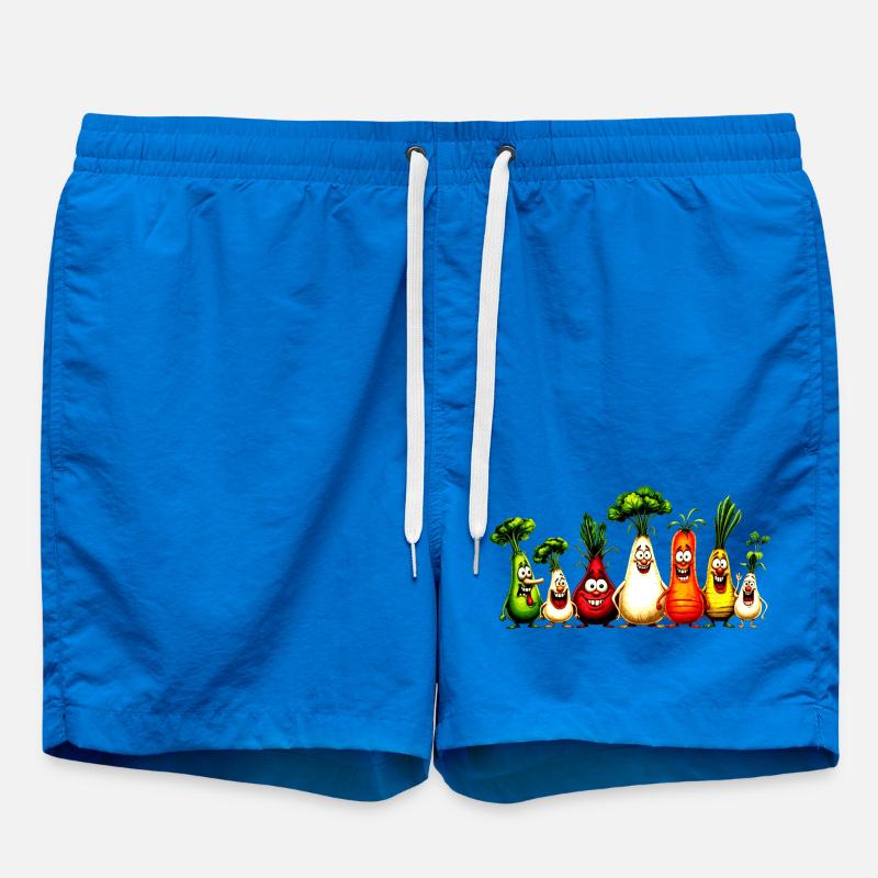 vegetables - Swim Trunks - cobalt blue