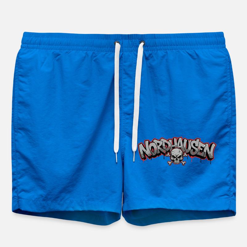 Nordhausen Graffiti Crâne Thuringe - Short de bain - cobalt blue