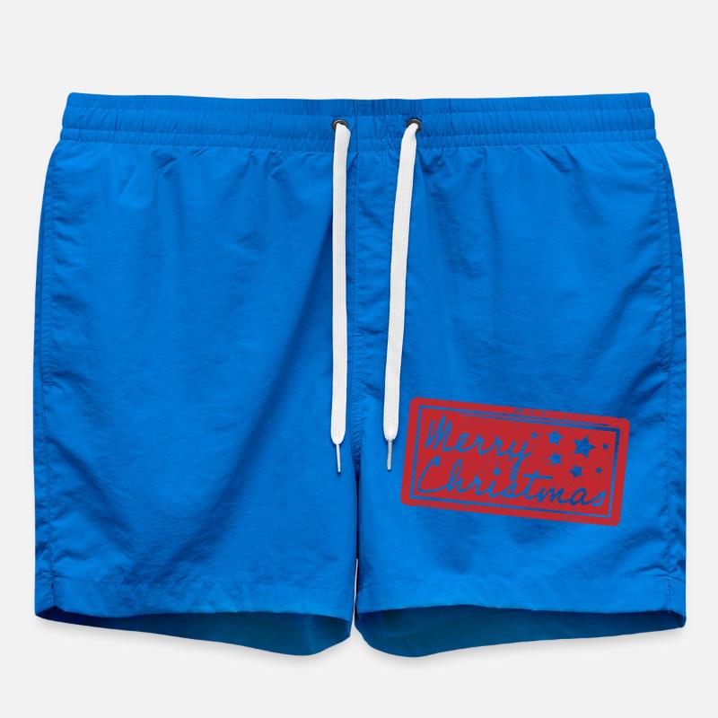 Joyeux Noël Style Rouge Scellé - Short de bain - cobalt blue