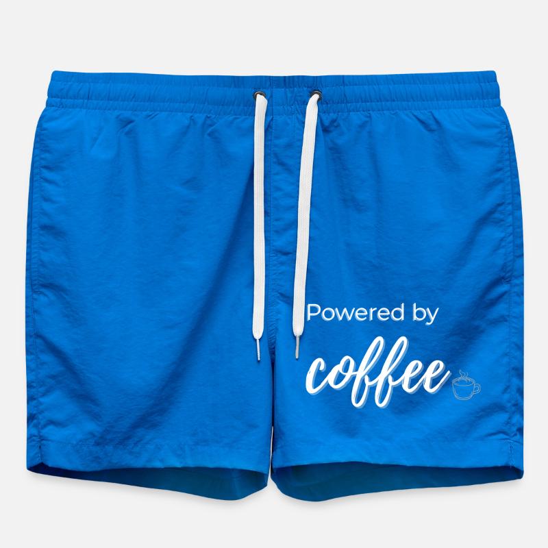 Powered by Coffee - Swim Trunks - cobalt blue
