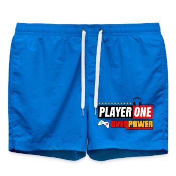 Spieler Eins Overpower | Spieler- und Streamer-Stil - Badeshorts - Cobalt blue - Vorne