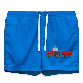 Farm tractor - Swim Trunks - cobalt blue - Front